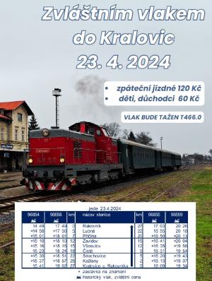 Zvláštním vlakem z Rakovníka do Kralovic a zpět